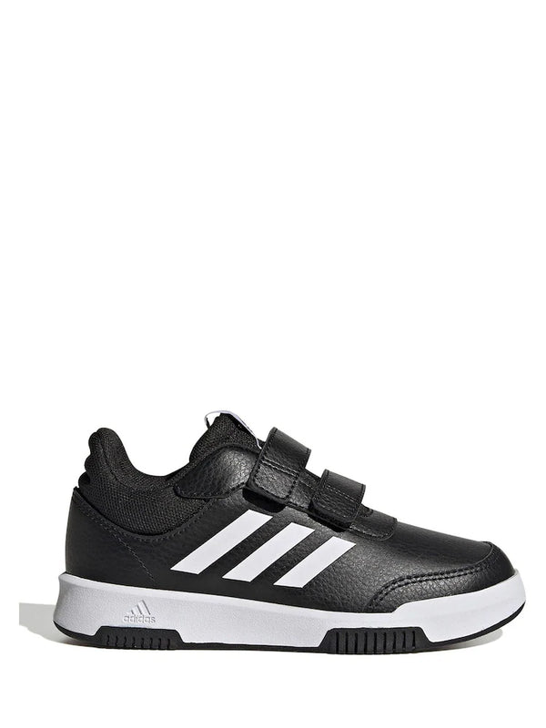 adidas Black/White Hook and Loop Tensaur Kids Trainers