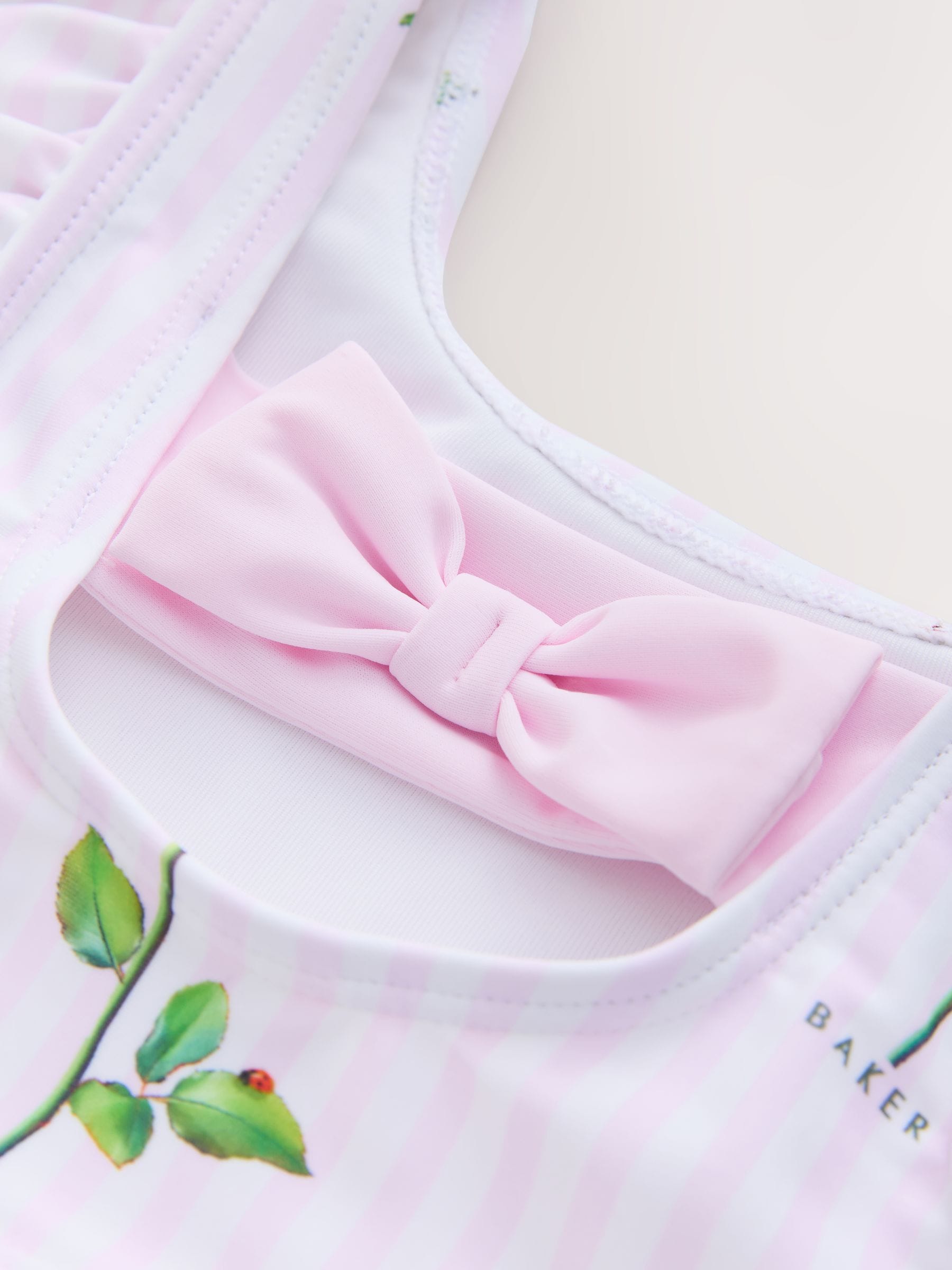 Baker by Ted Baker 2 Piece Frill Stripe Tonal Bikini