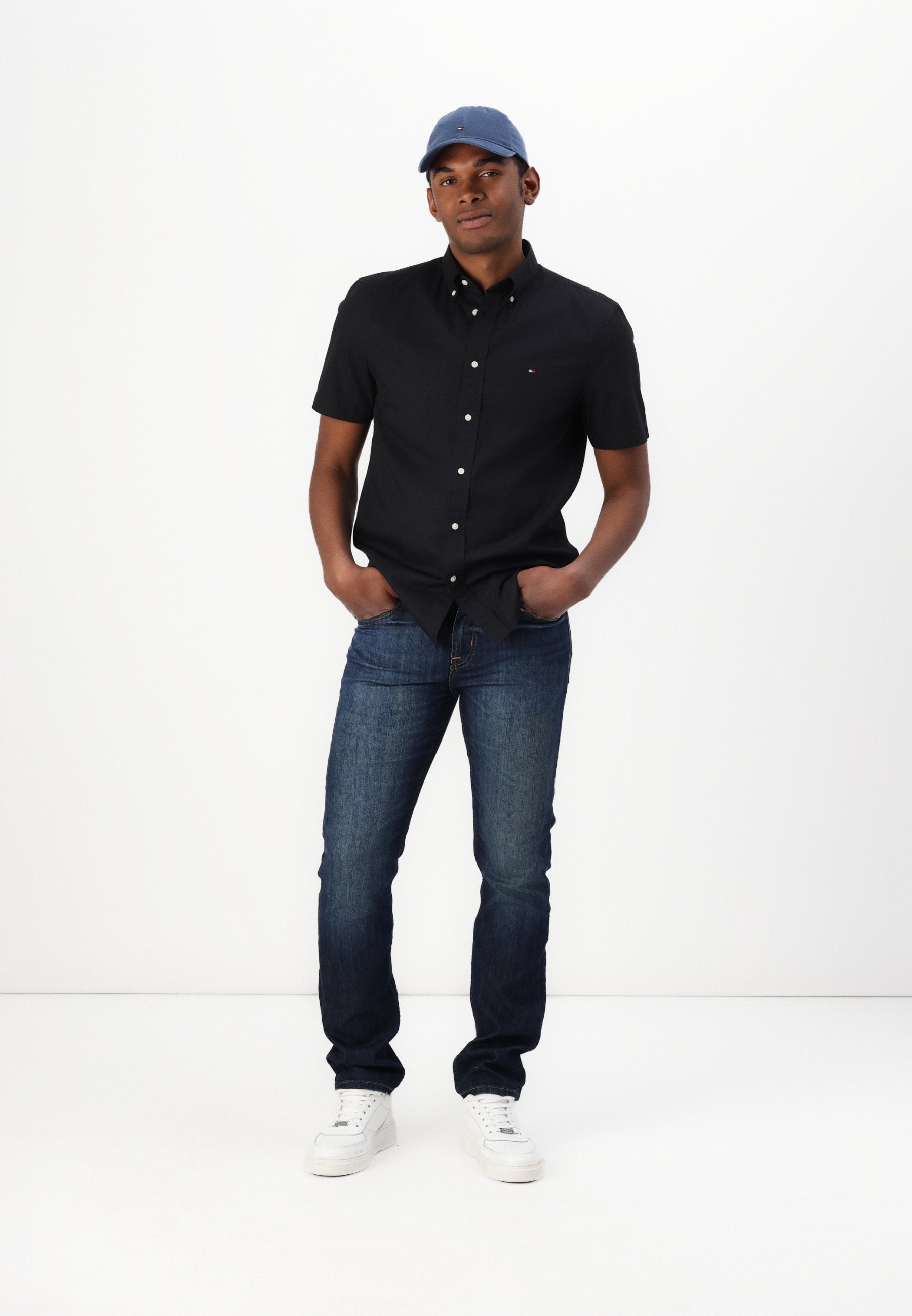 Tommy Hilfiger FLEX POPLIN SOLID - Shirt - black