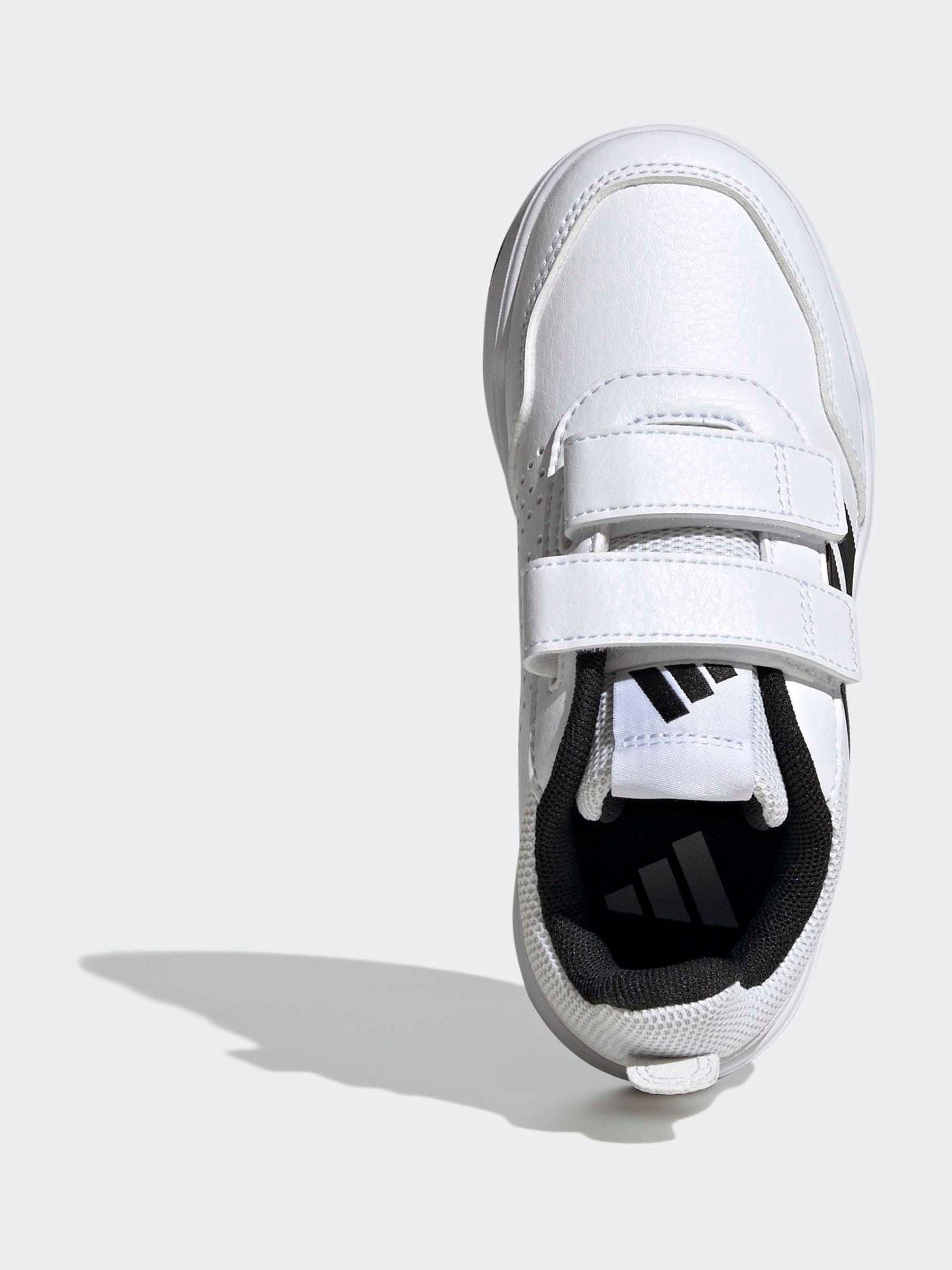 adidas White/Black Hook and Loop Tensaur Sport 3.0 Junior Trainers