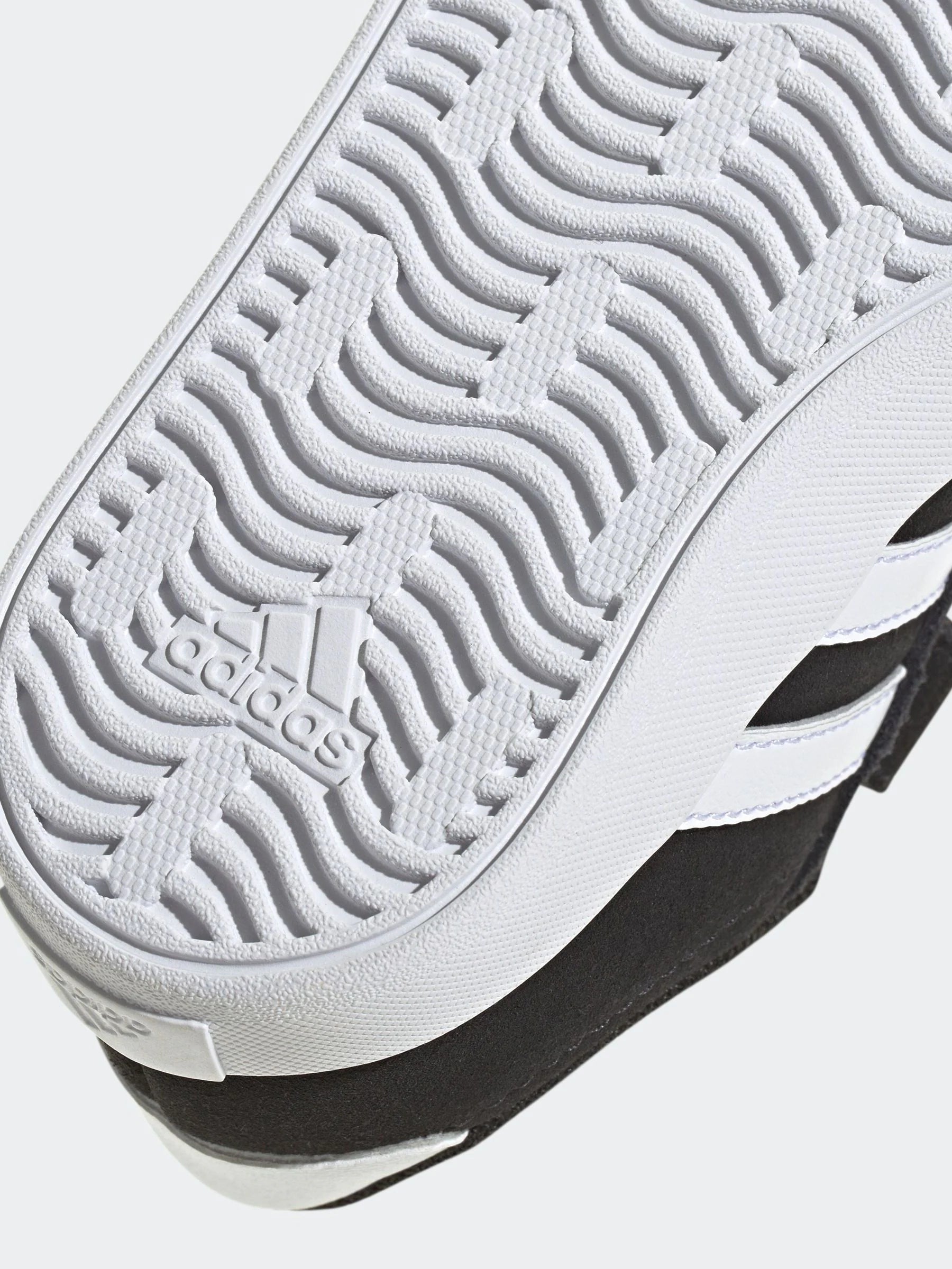 adidas Black VL Court 3.0 Hook and Loop Infant Trainers