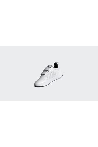 adidas White/Black Hook and Loop Tensaur Sport 3.0 Junior Trainers
