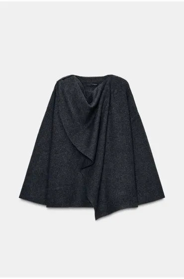 KNIT CAPE WITH SCARF DETAIL, Zara women