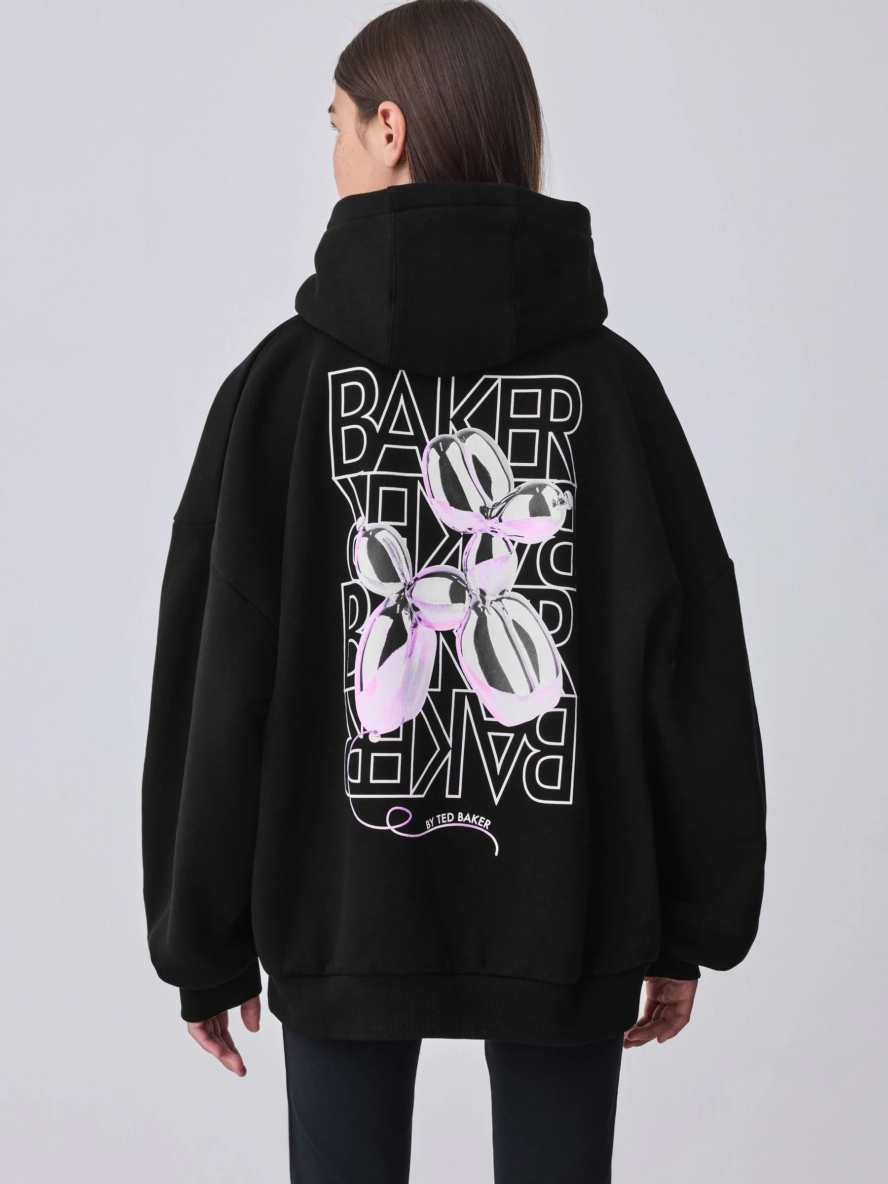 Baker by Ted Baker Oversized Back Print Hoodie