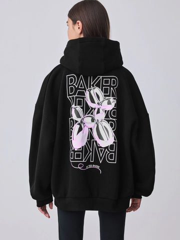 Baker by Ted Baker Oversized Back Print Hoodie