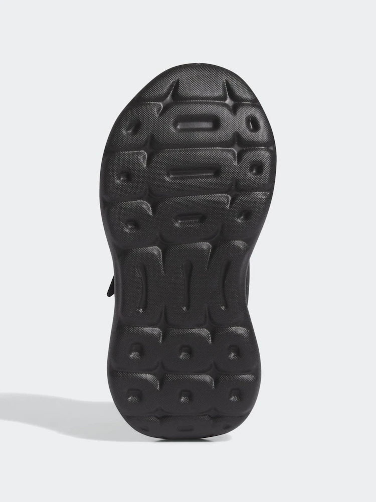 adidas Black Tensaur Run 2.0 Hook and Loop Kids Trainers