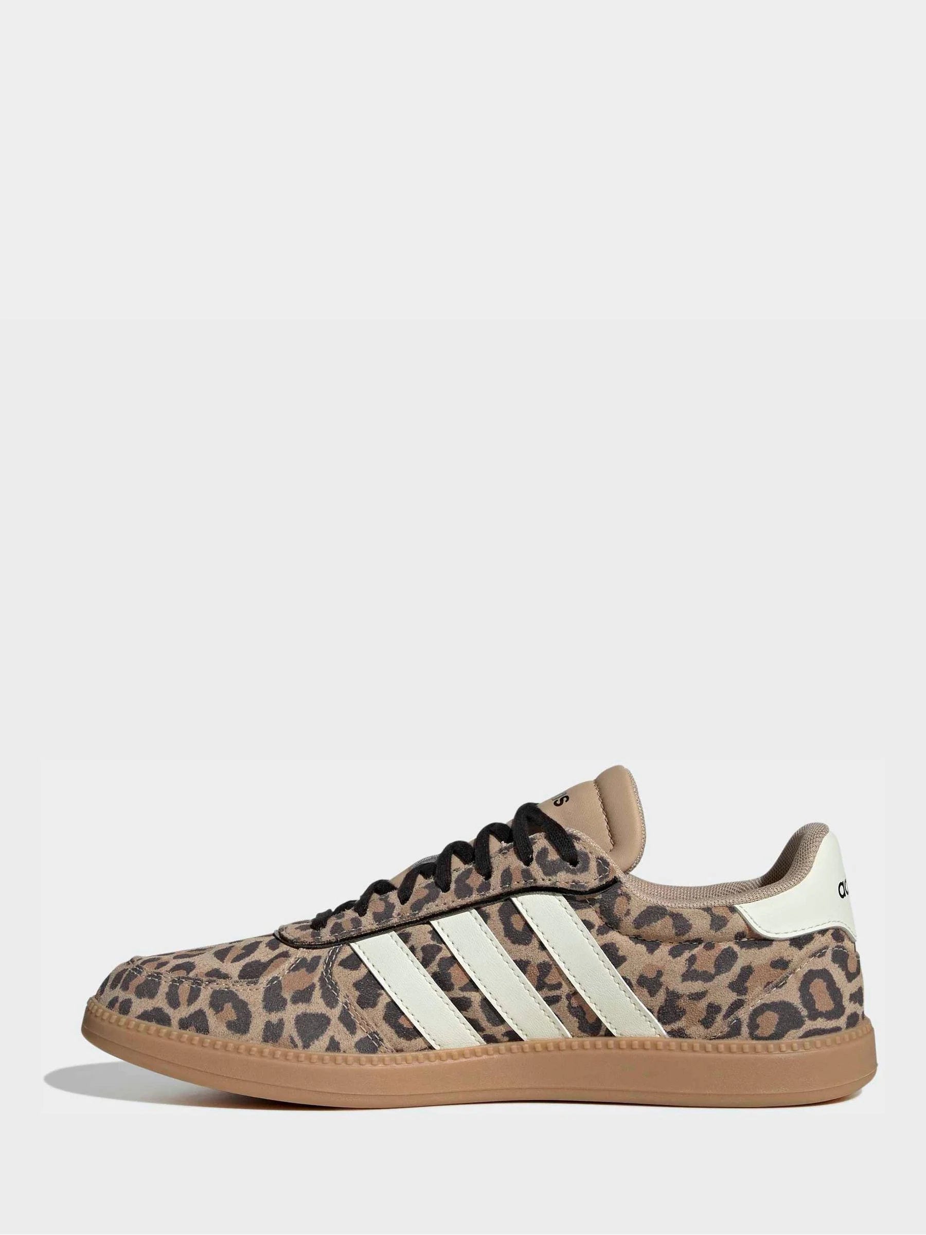 adidas Brown Leopard Print Breaknet Sleek Trainers