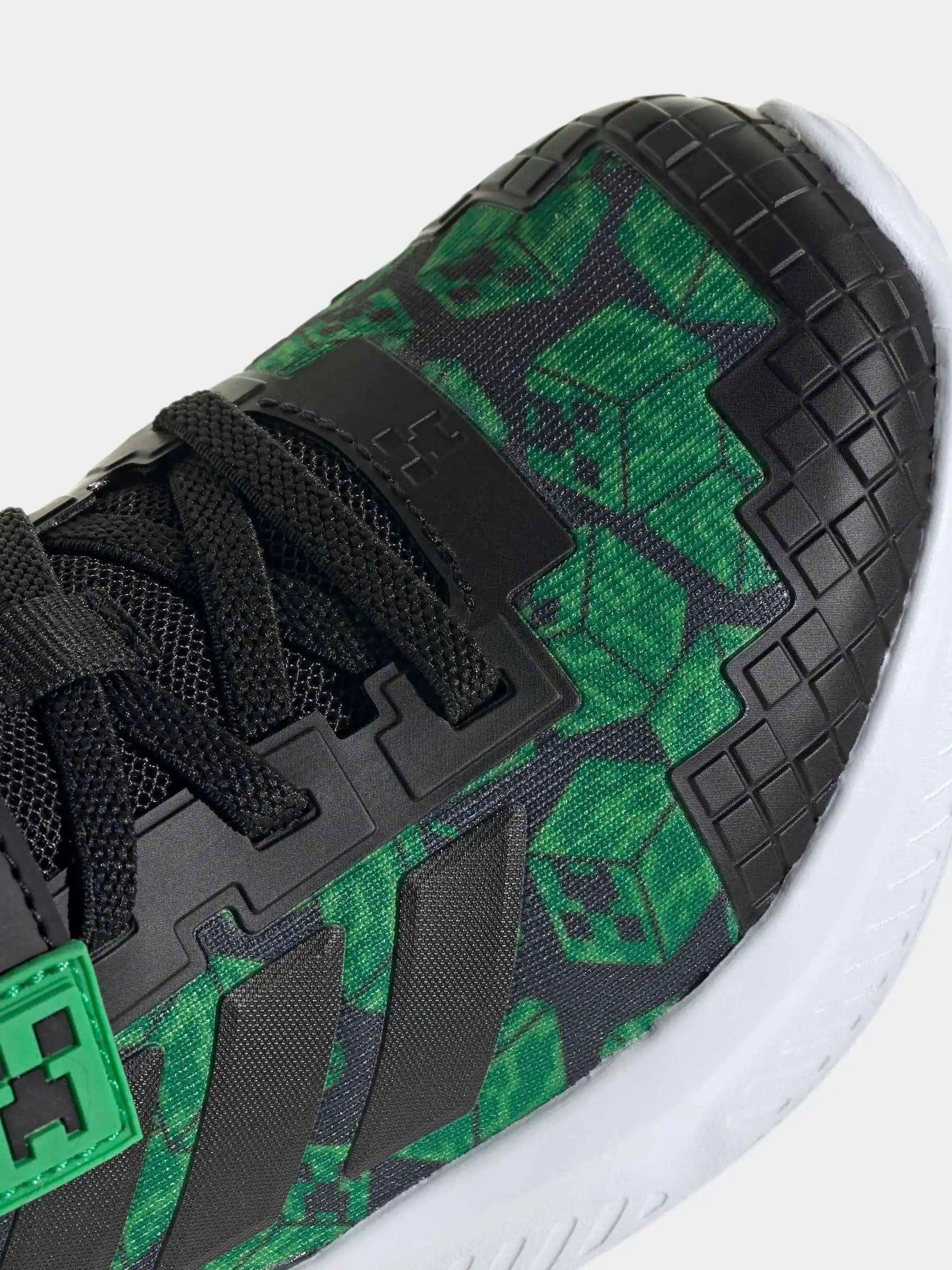 adidas Black Minecraft Forarun 4.0 Kids Trainers