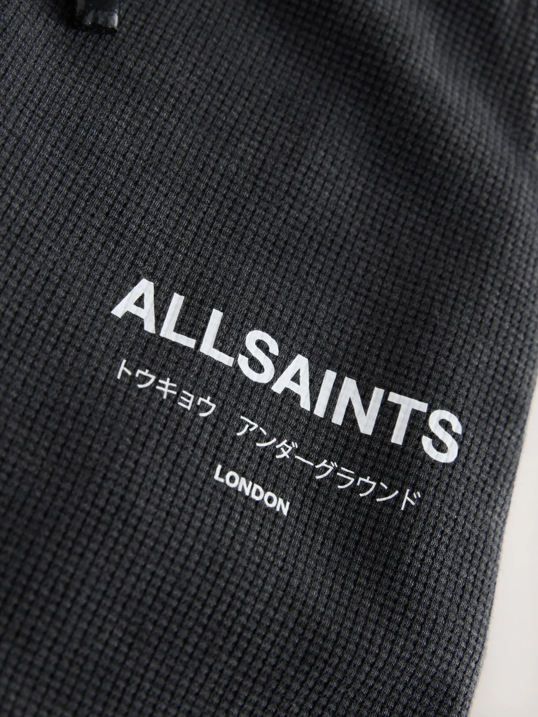 smALLSAINTS Washed Black/Waffle Underground Sweat Shorts