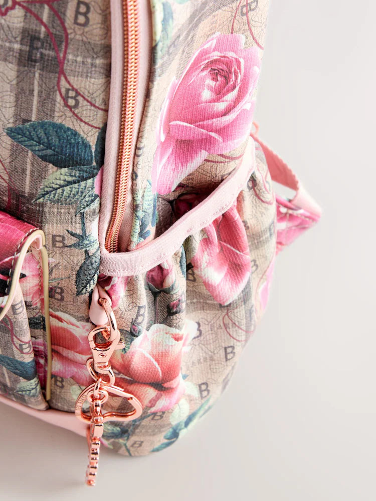 Baker by Ted Baker Back to School Floral Monogram Bow Backpack