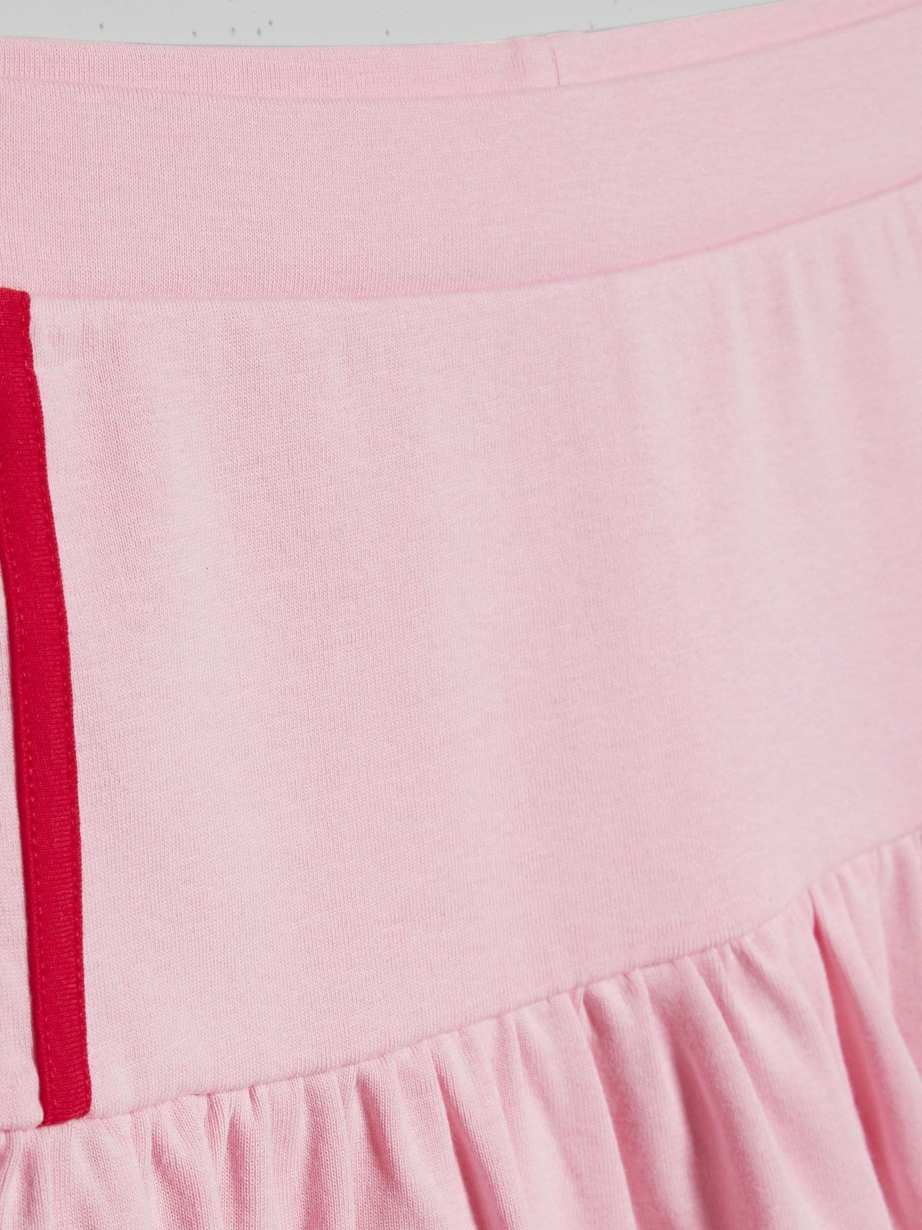 River Island Pink Rugby Stripe Top & Rara Skirt Set