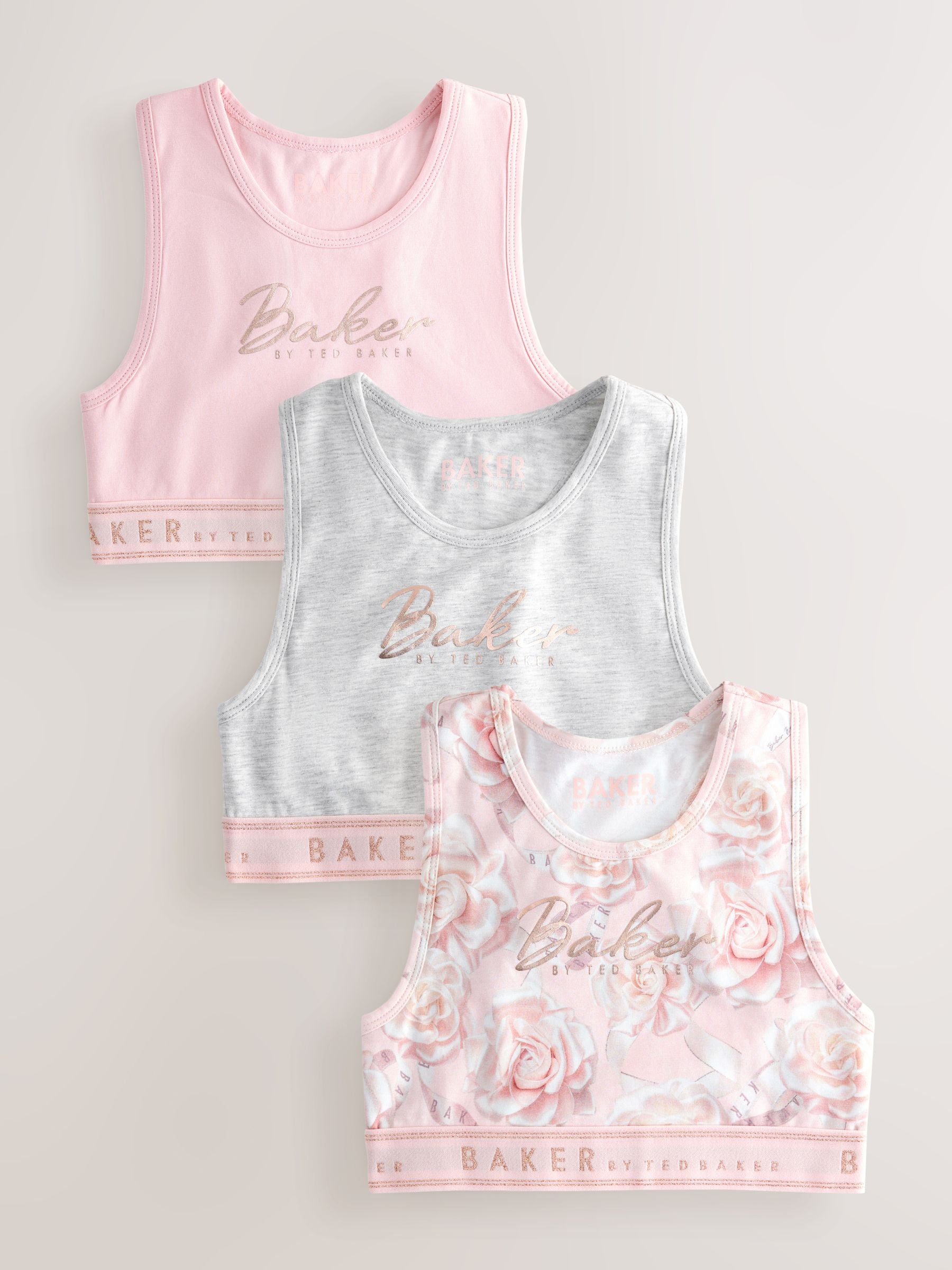 Baker by Ted Baker Crop Tops 3 Pack