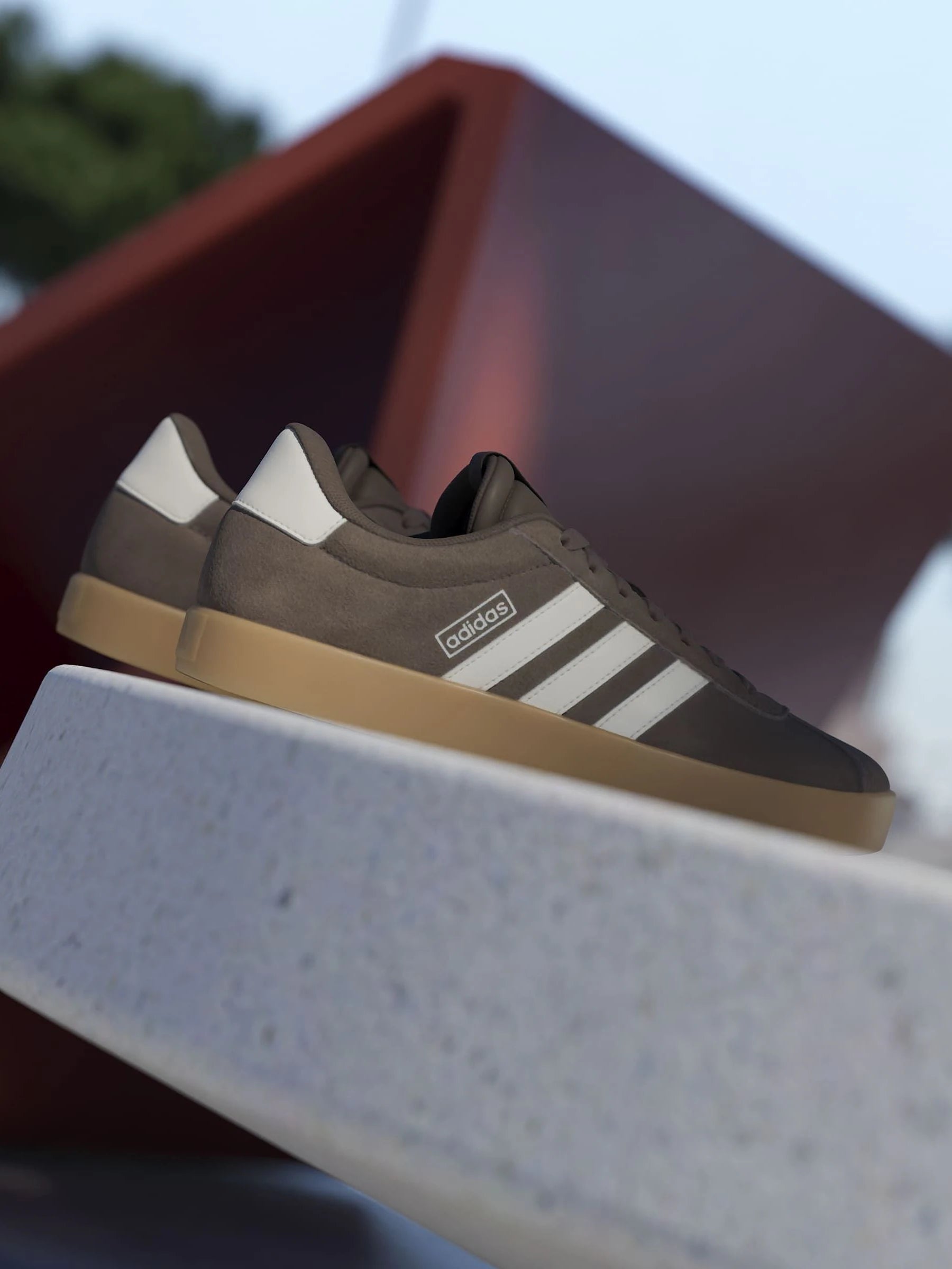 adidas Chocolate Brown VL Court 3.0 Trainers