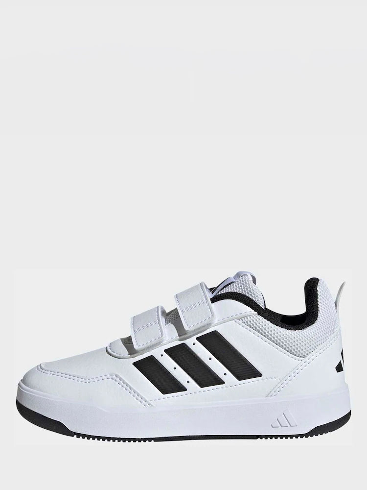 adidas White/Black Hook and Loop Tensaur Sport 3.0 Junior Trainers