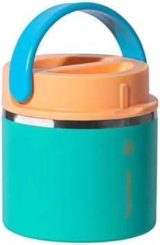 ThermoFlask 20 oz Insulated Food Jar, 2-Pack, Pink and Blue, Hot 12 Hours Cold 24 Hours (Blue and Green)