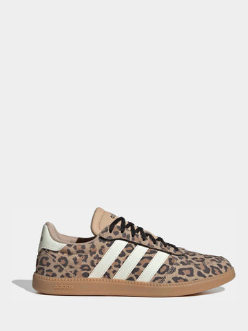 adidas Brown Leopard Print Breaknet Sleek Trainers