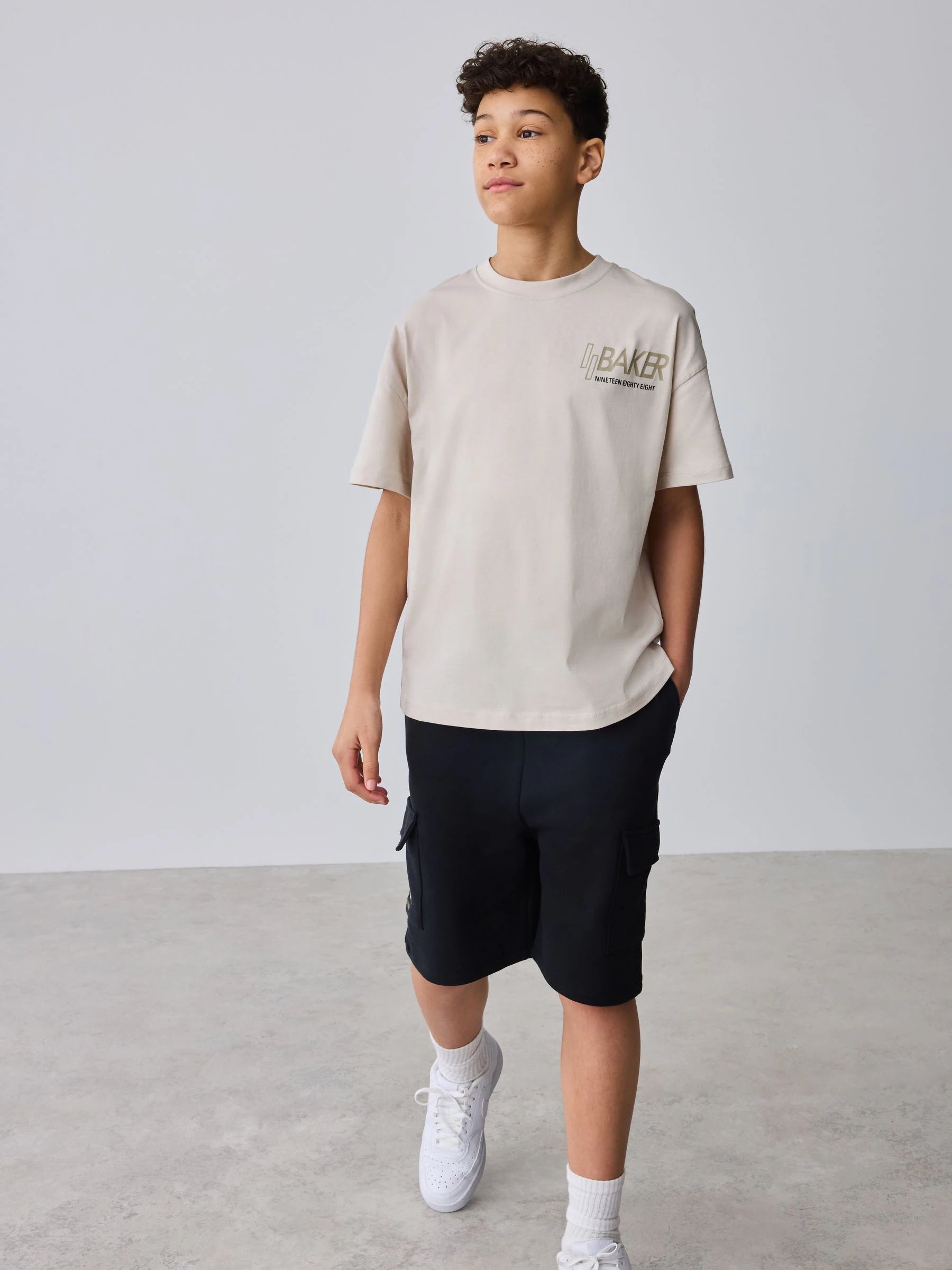 Baker by Ted Baker Oversized Graphic T-Shirt and Shorts Set