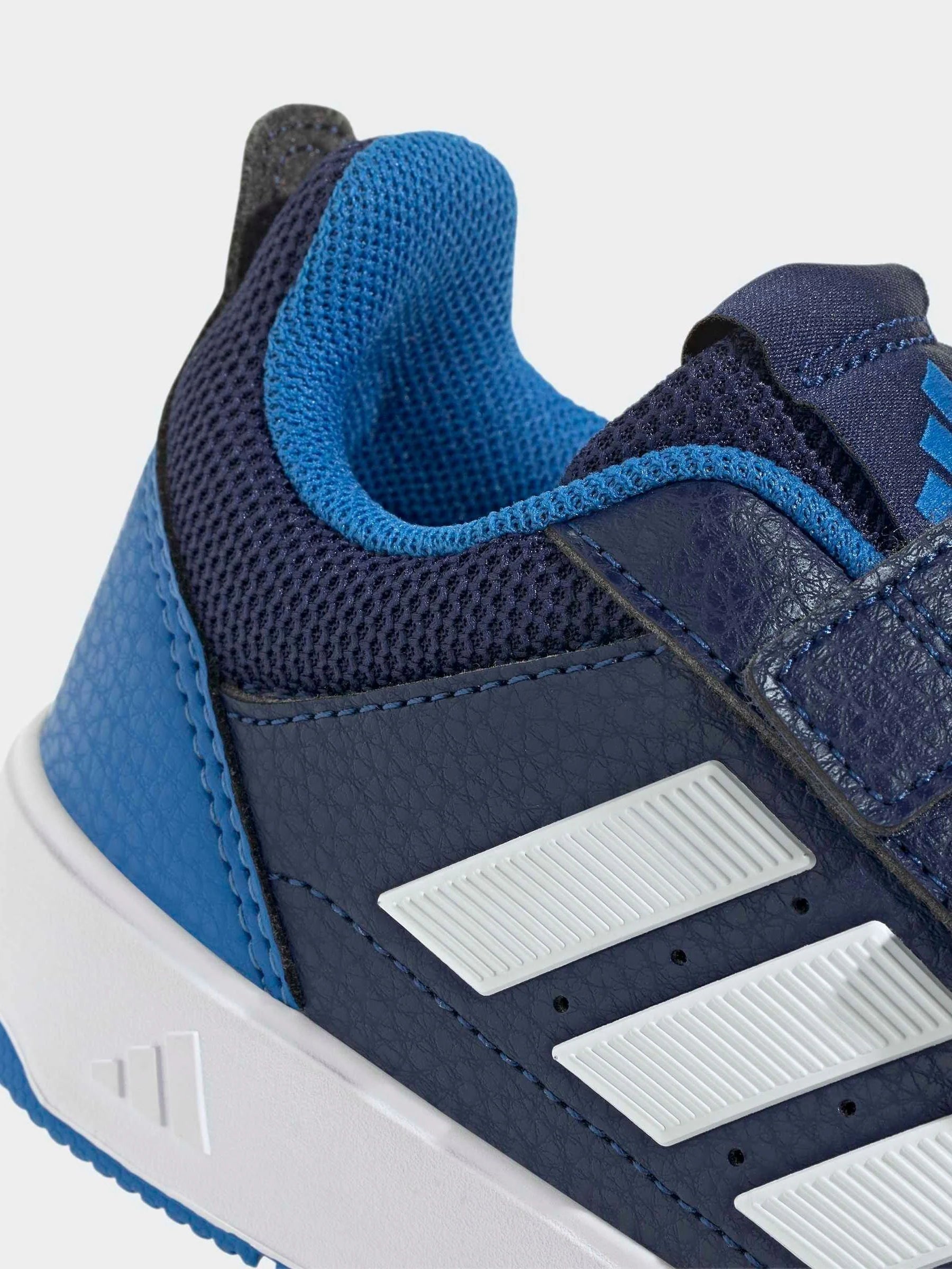 adidas Dark Blue/White Hook and Loop Tensaur Sport 3.0 Junior Trainers