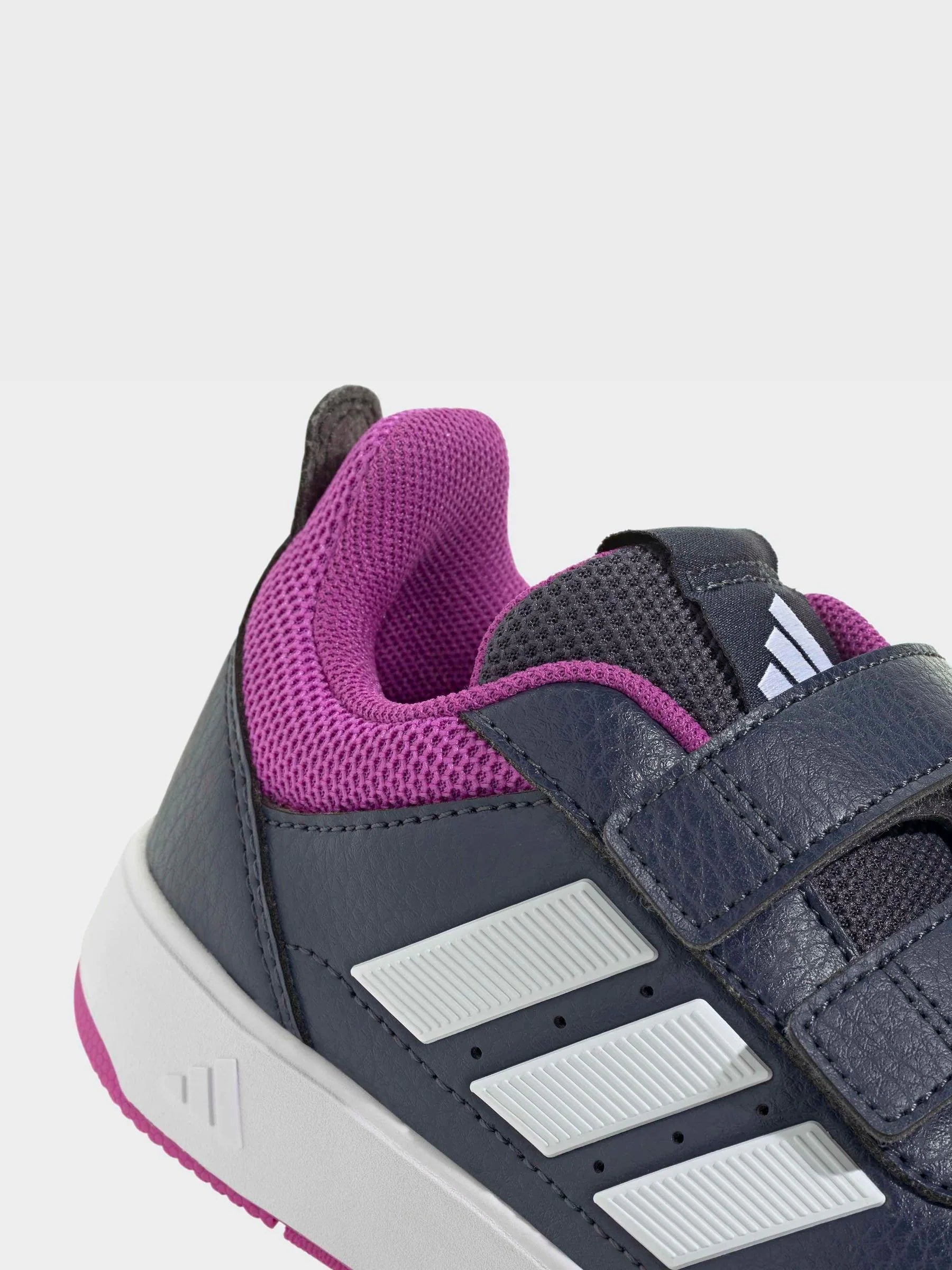 adidas Dark Blue/Purple Hook and Loop Tensaur Sport 3.0 Junior Trainers
