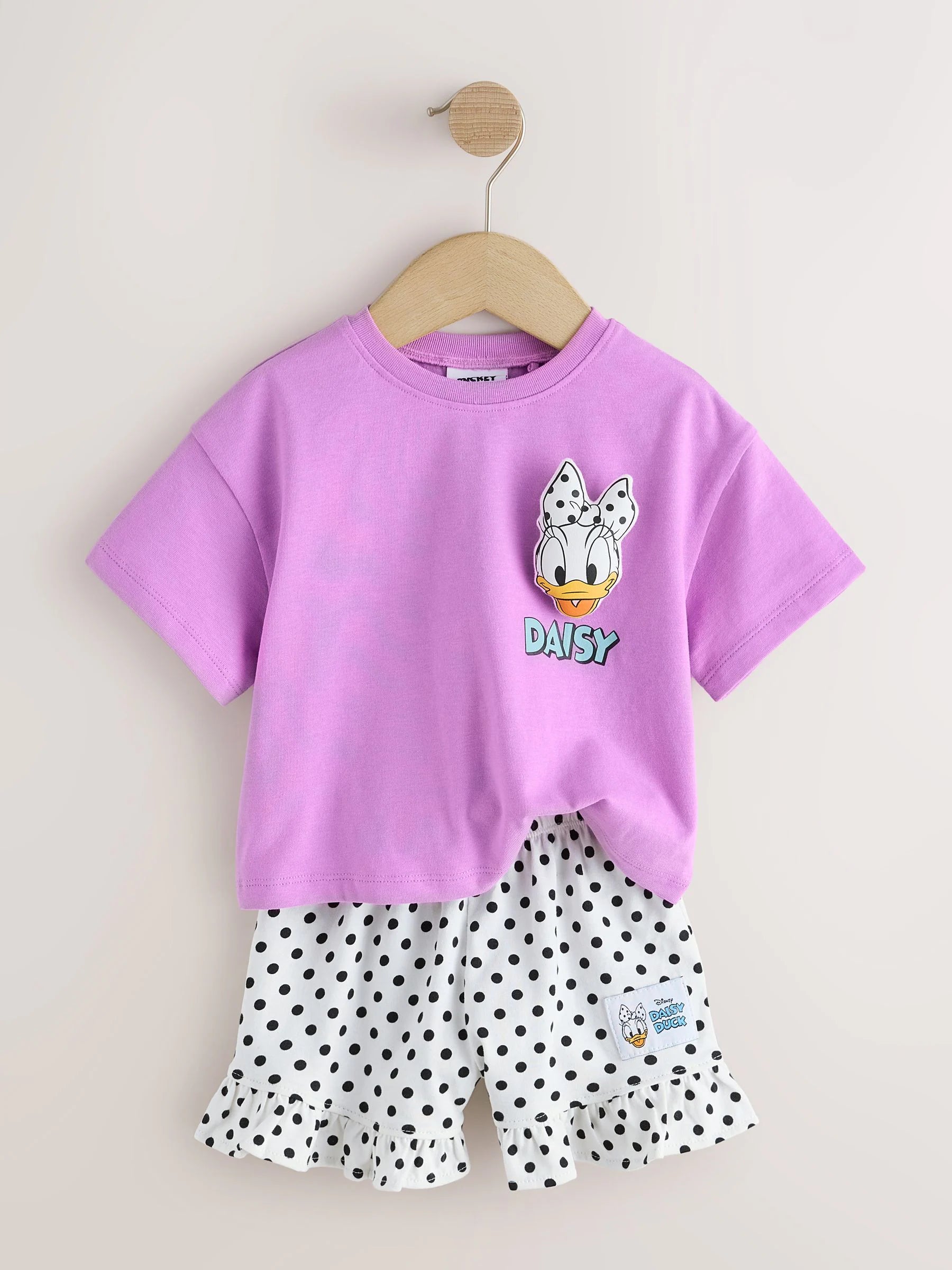 Purple Disney Daisy Duck Shorts Set (3mths-7yrs)
