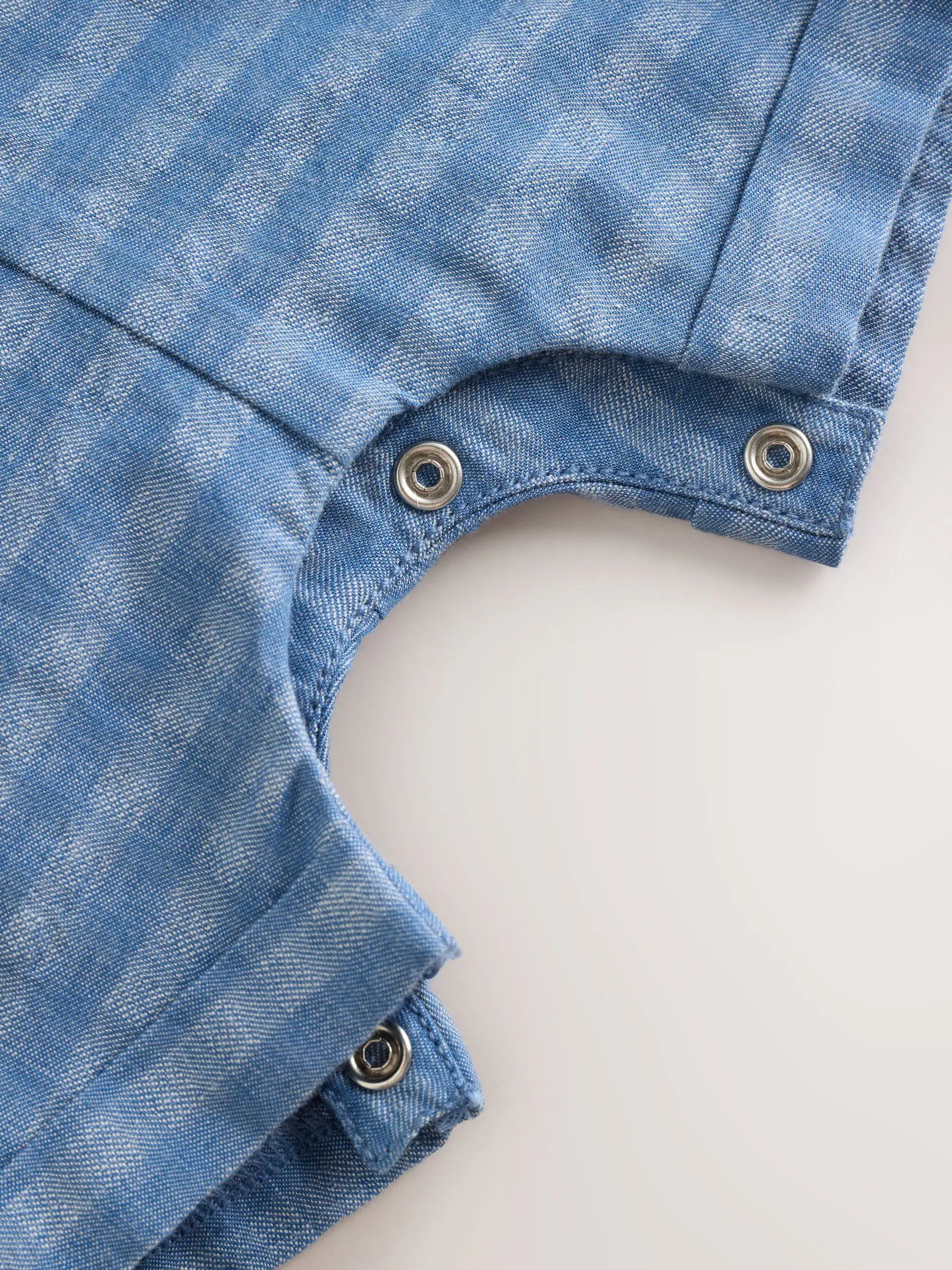 Blue Check Woven Dungaree and Bodysuit Set (0mths-2yrs)