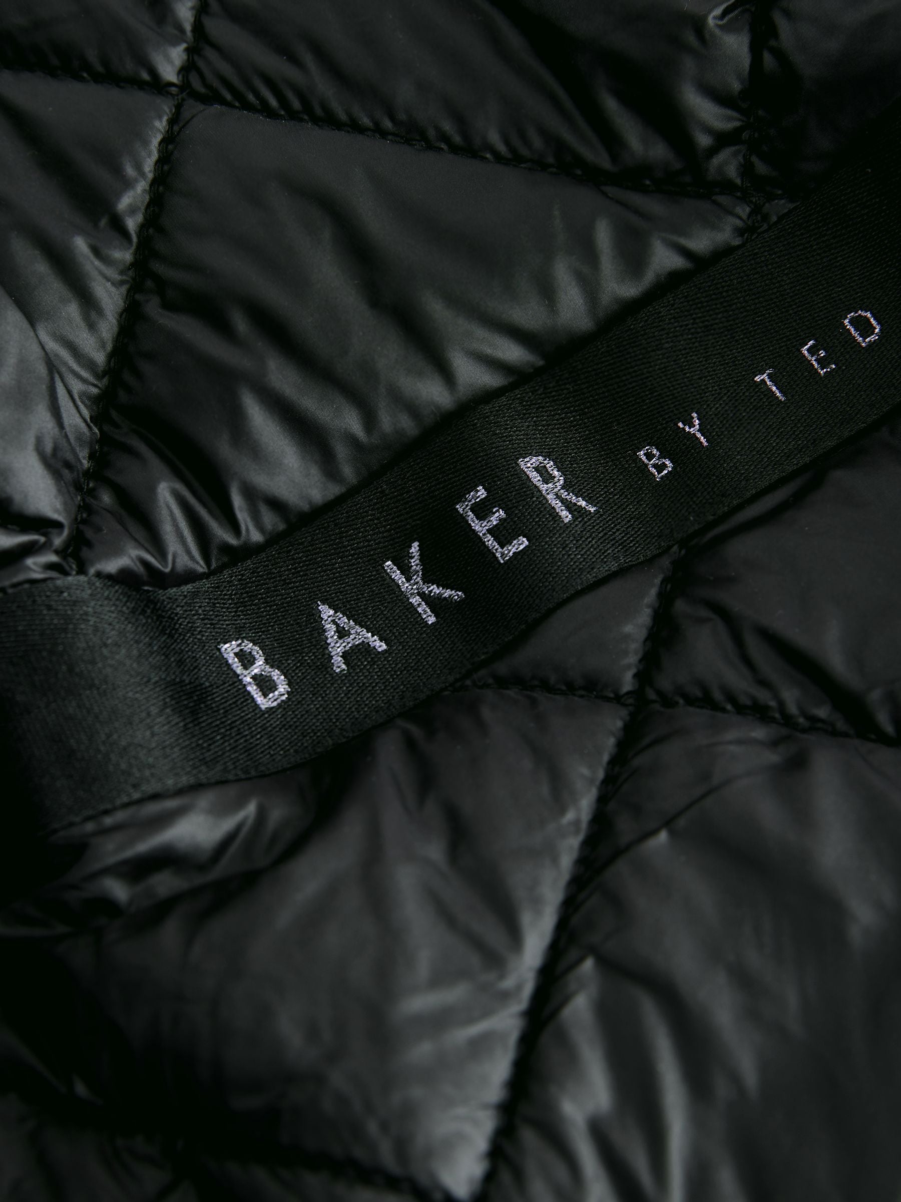 Baker by Ted Baker Shower Resistant Lilac Shirred Padded Coat