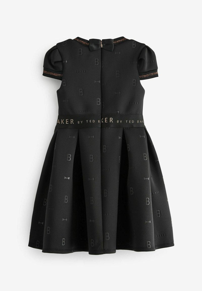 Pre-owned BAKER BY TED BAKER EMBOSSED SCUBA BLACK DRESS - Cocktail dress / Party dress - black