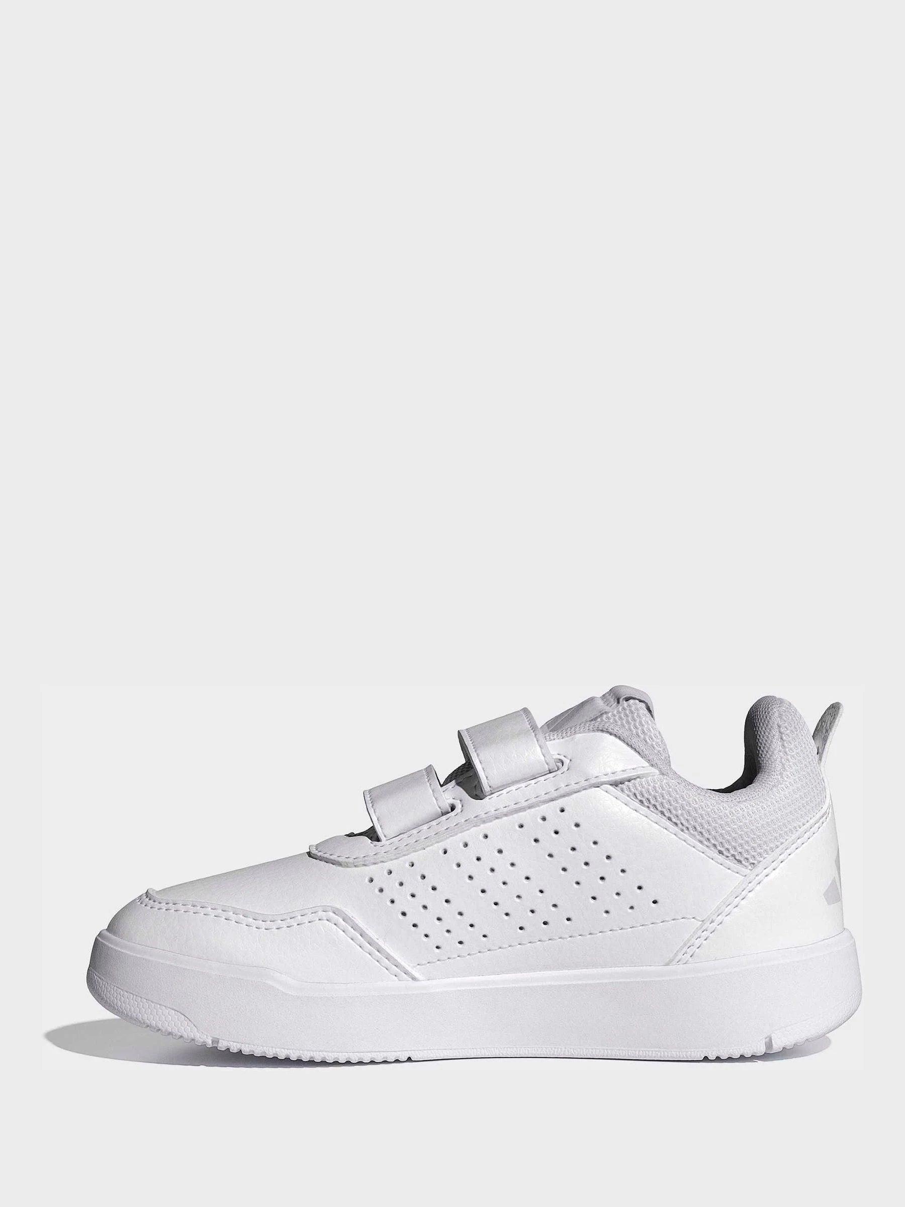 adidas White Hook and Loop Tensaur Sport 3.0 Junior Trainers