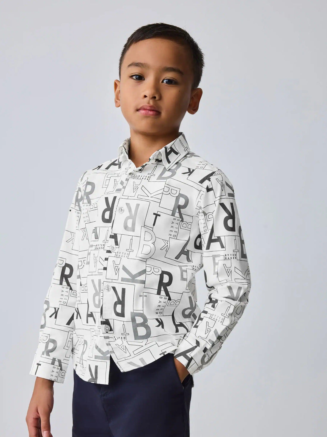 Baker by Ted Baker White Printed Shirt