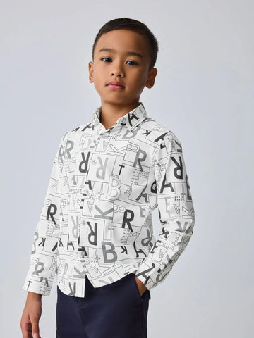 Baker by Ted Baker White Printed Shirt