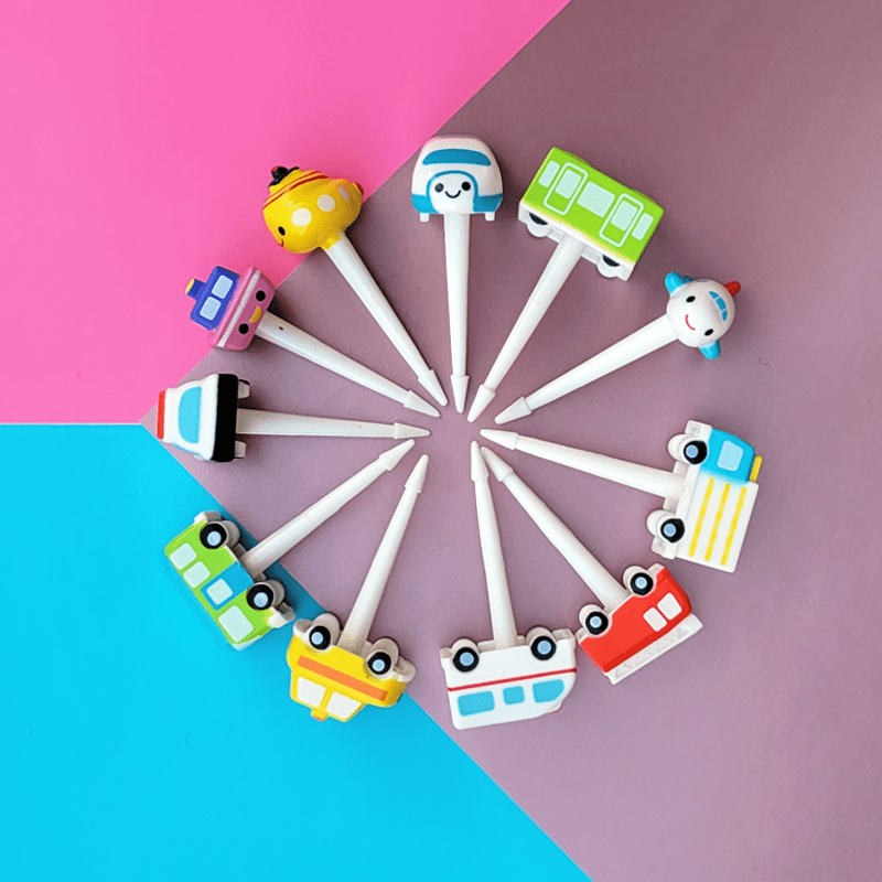 (11pc) 3D Food Picks, Transport