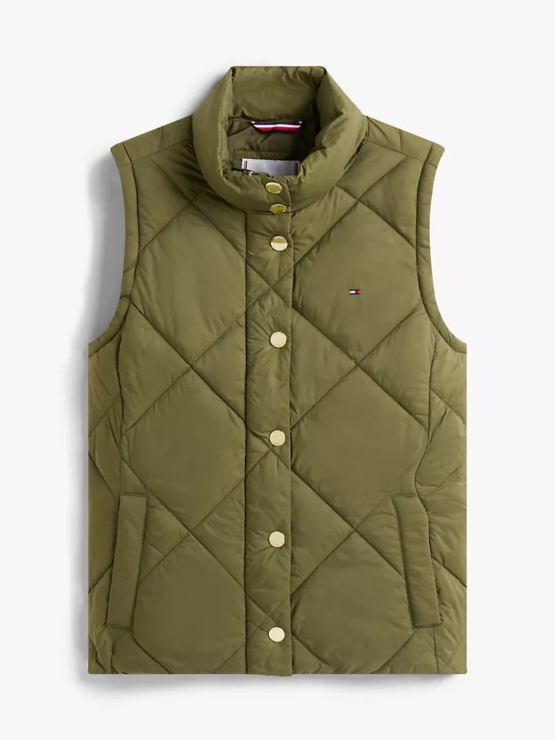 Padded Quilted Vest Sz M