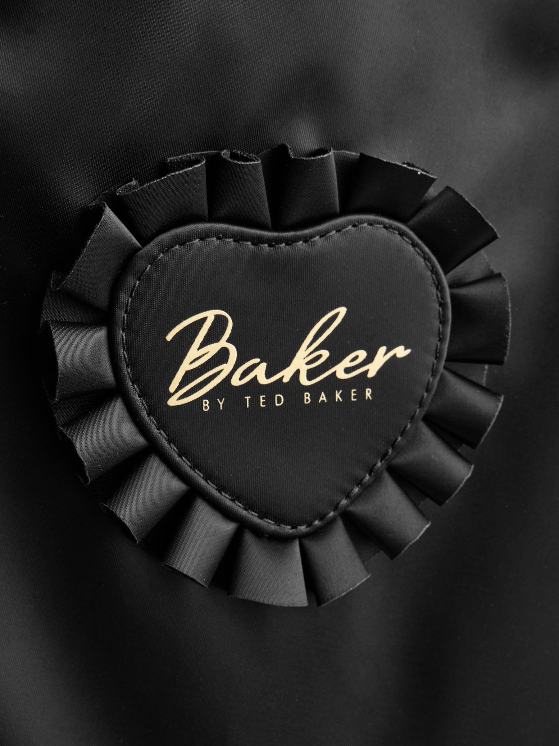 Baker by Ted Baker Black Back to School Childrens Satin Bow Backpack