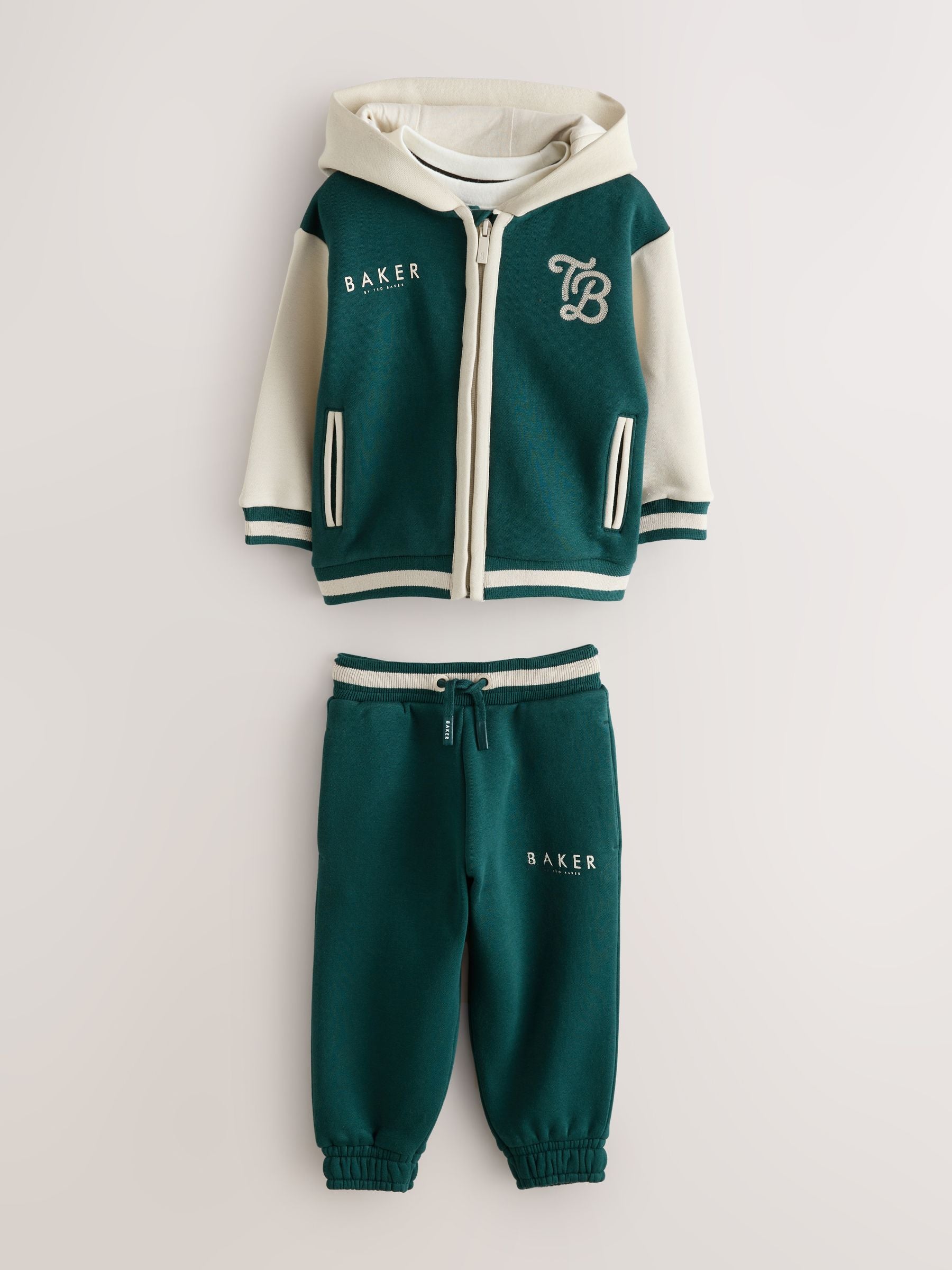 Baker by Ted Baker Varsity 3 Piece Hoodie T-Shirt and Joggers Set - 3-4 Yrs