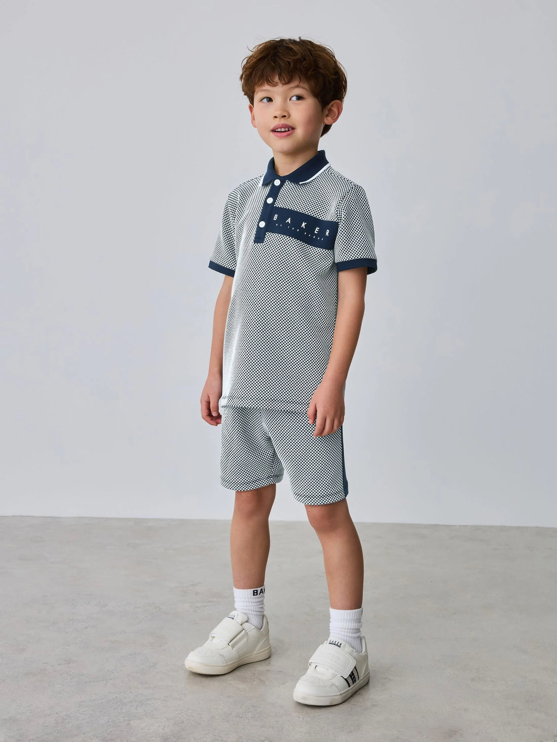 Baker by Ted Baker Textured Polo Shirt and Shorts Set