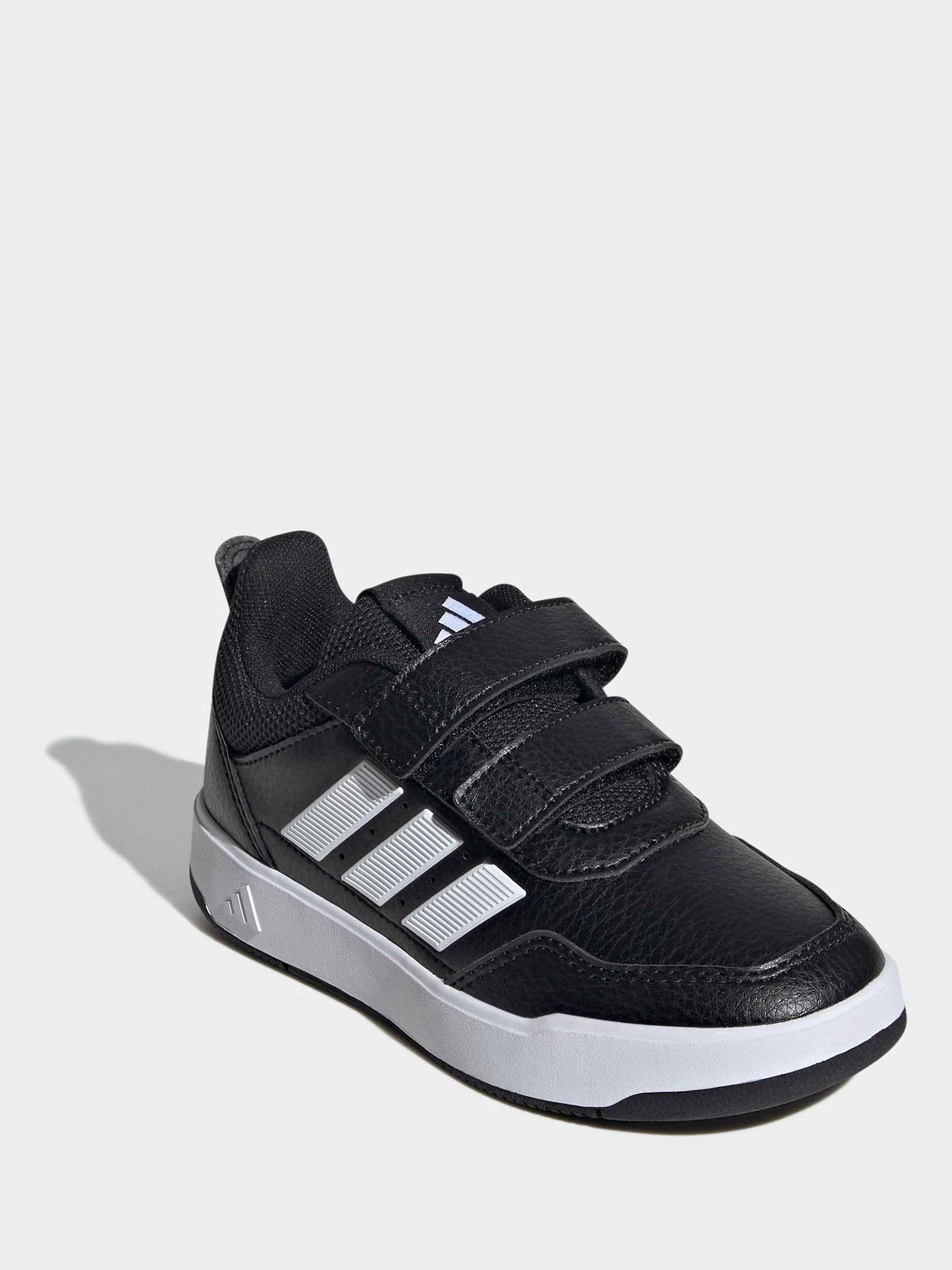 adidas Black/White Hook and Loop Tensaur Sport 3.0 Junior Trainers