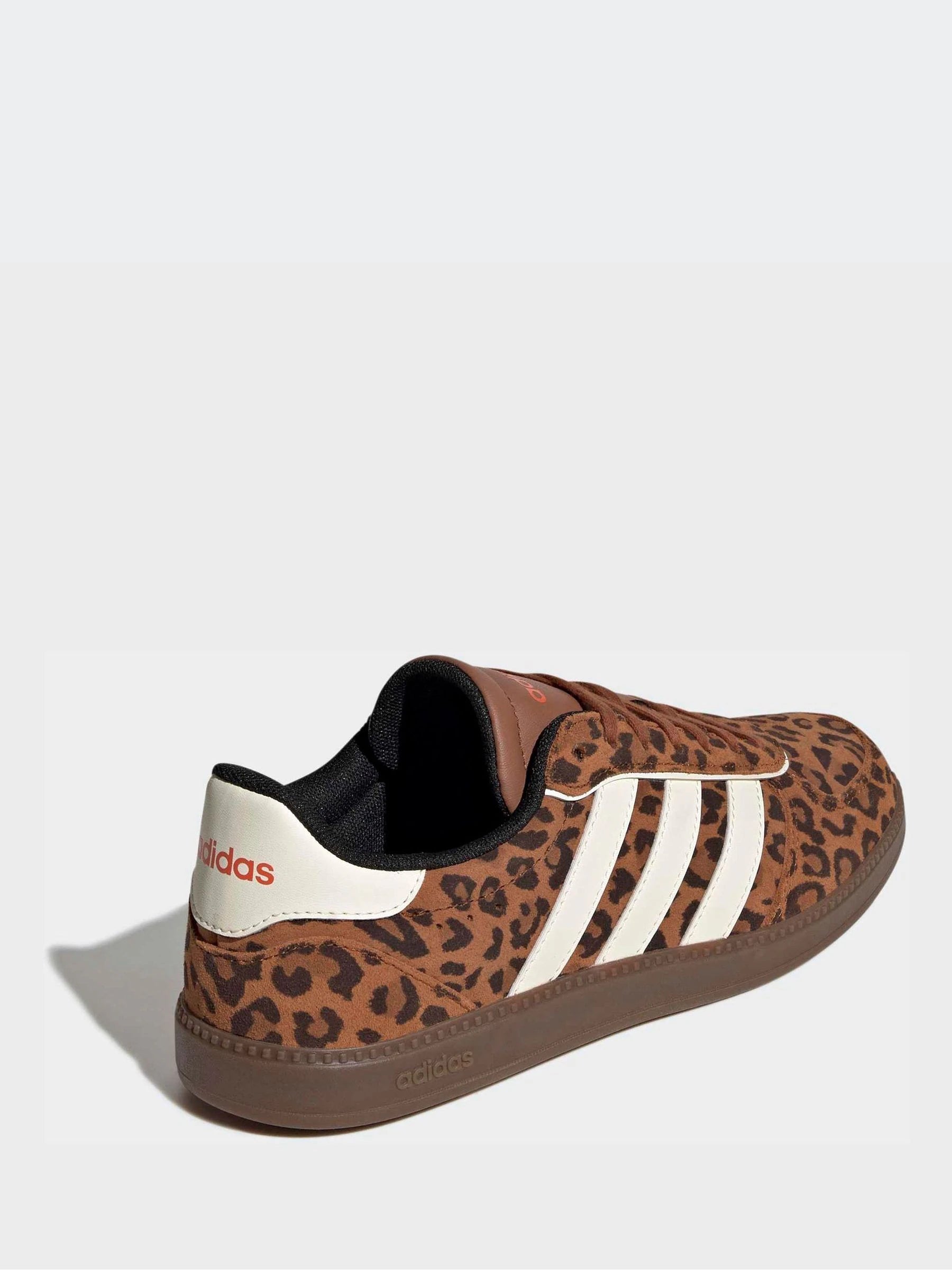 adidas Leopard Print/White Breaknet Sleek Trainers
