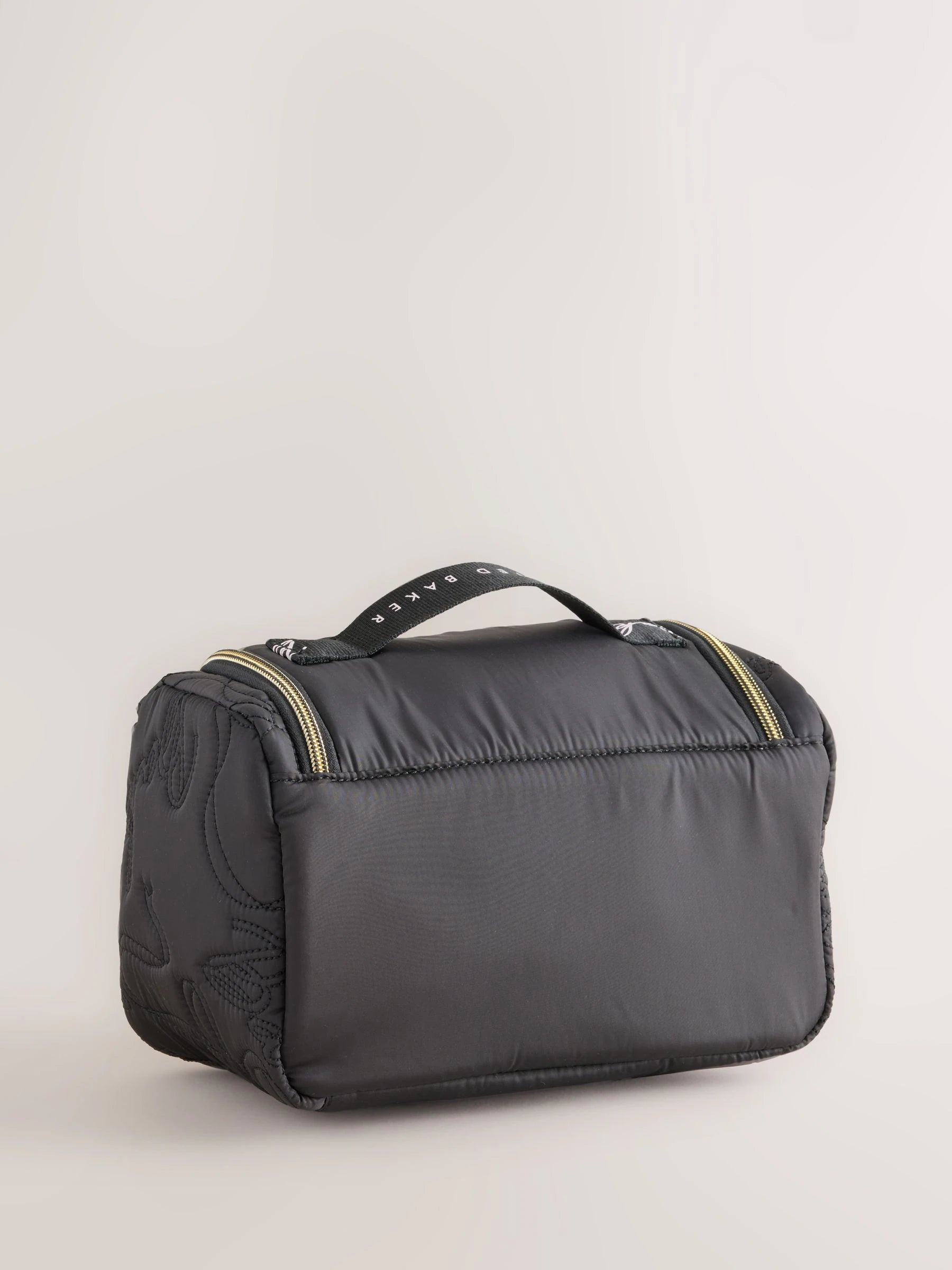 Baker by Ted Baker Black Back to School Childrens Quilted Bow Lunch Bag