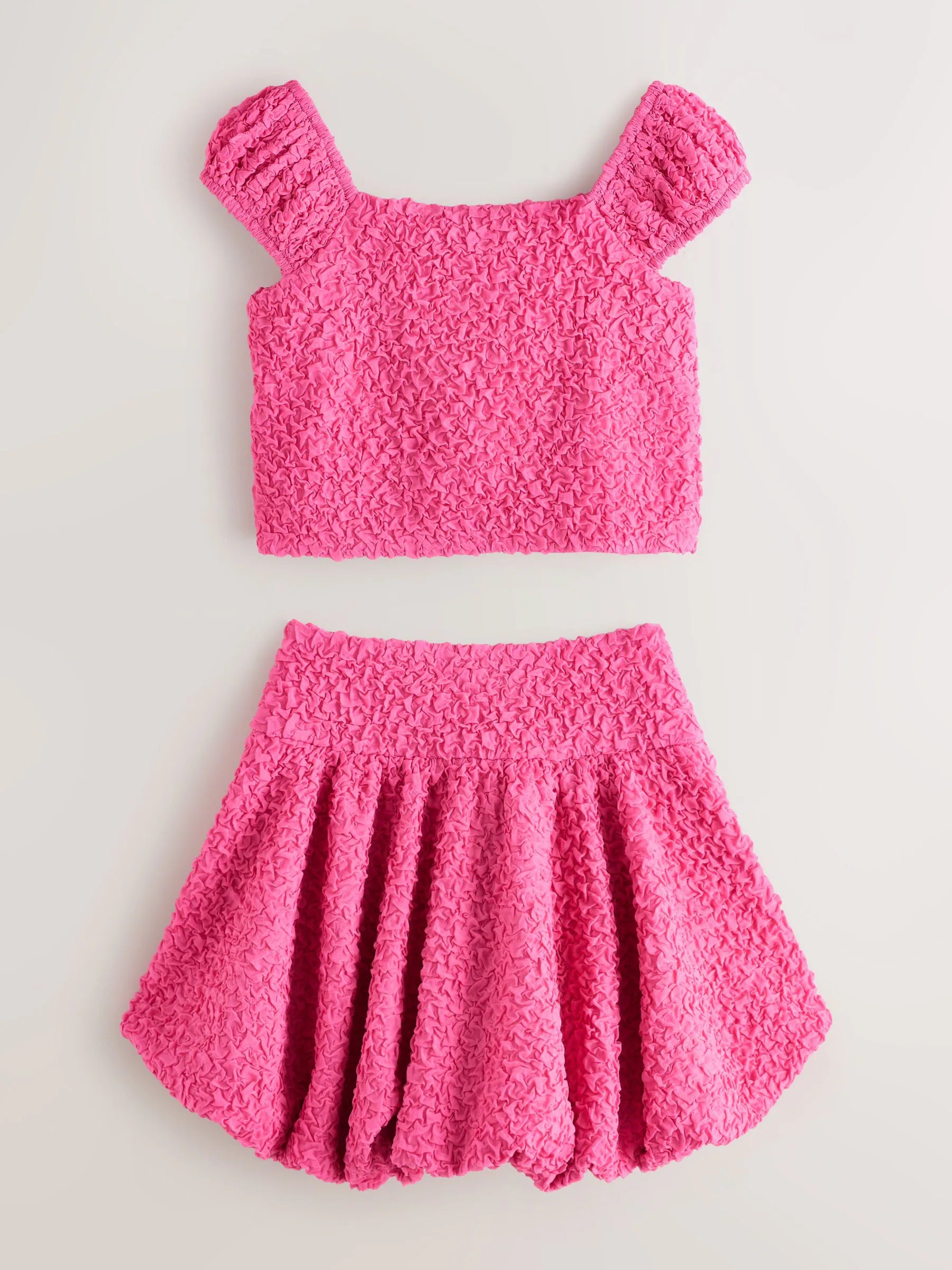 Baker by Ted Baker 2 Piece Textured Bardot Top & Skirt Set