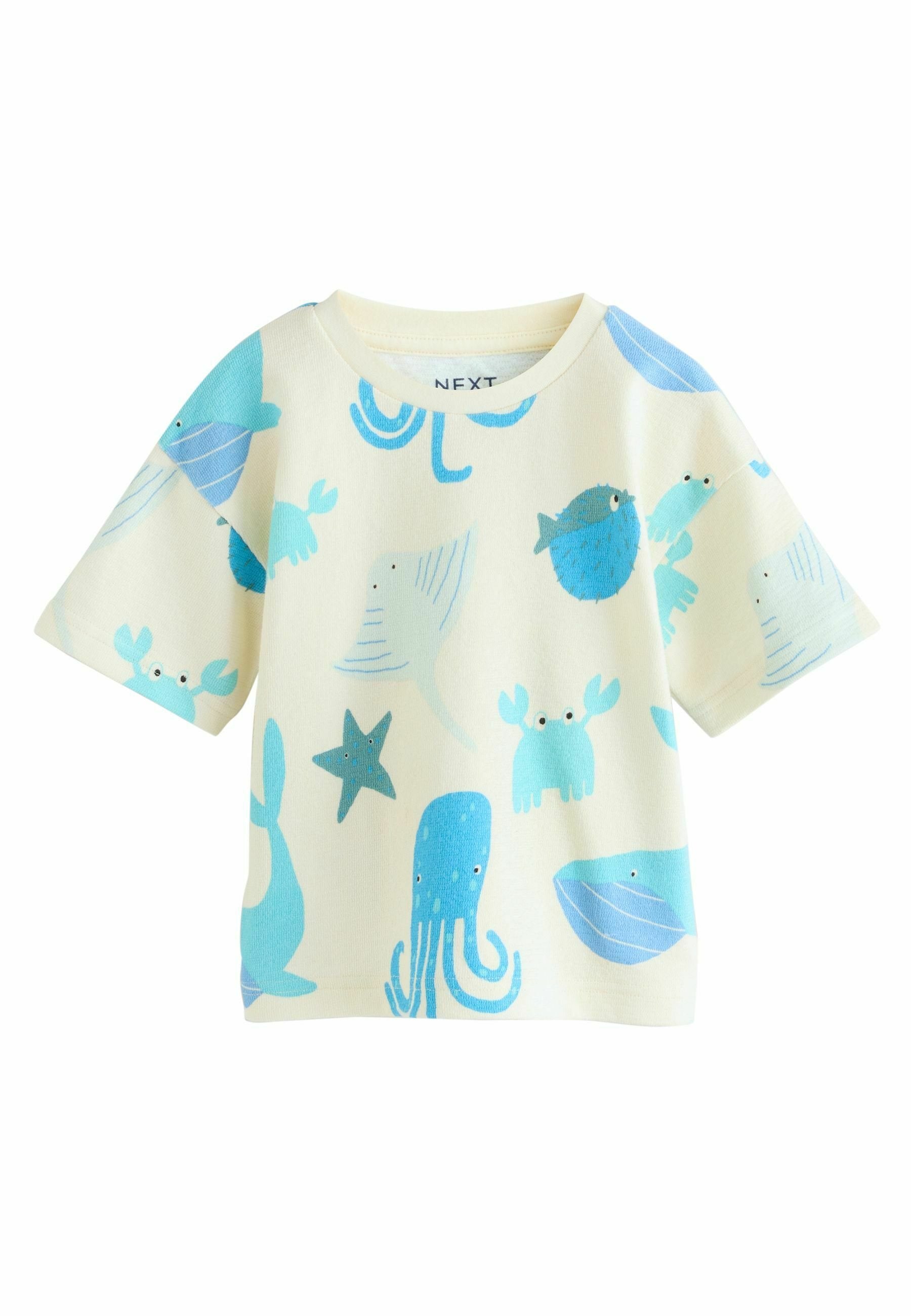 Next REGULAR FIT 3 PACK - Print T-shirt - white blue
