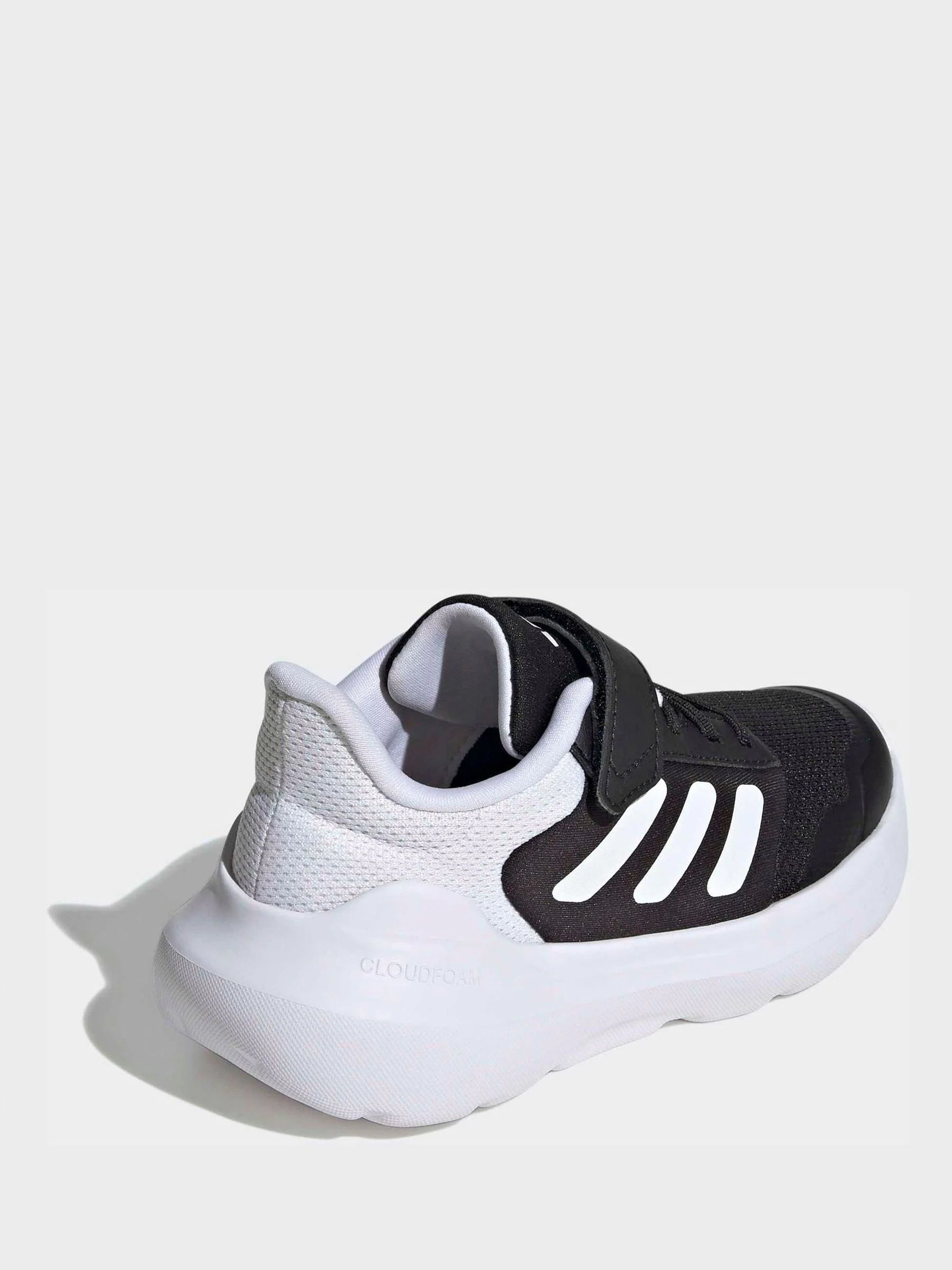 adidas Black/White Tensaur Run 2.0 Hook and Loop Kids Trainers
