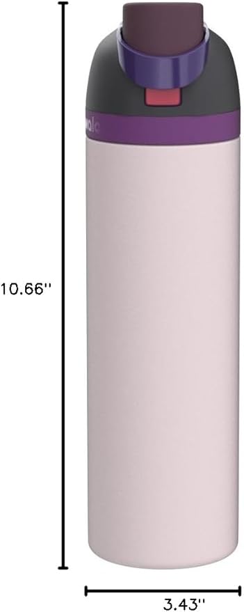 Owala FreeSip Insulated Stainless Steel Water Bottle with Straw for Sports and Travel, BPA-Free, 32oz, Dreamy Field