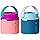 Thermoflask 20 oz Insulated Food Jar, 2-Pack, Pink and Blue, Hot 12 Hours Cold 24 Hours (Pink and Blue)