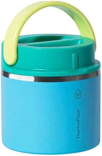 ThermoFlask 20 oz Insulated Food Jar, 2-Pack (Blue and Green)