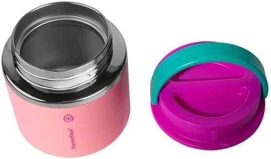 Thermoflask 20 oz Insulated Food Jar, 2-Pack (Pink and Blue)