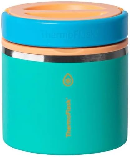 ThermoFlask 20 oz Insulated Food Jar, 2-Pack (Blue and Green)