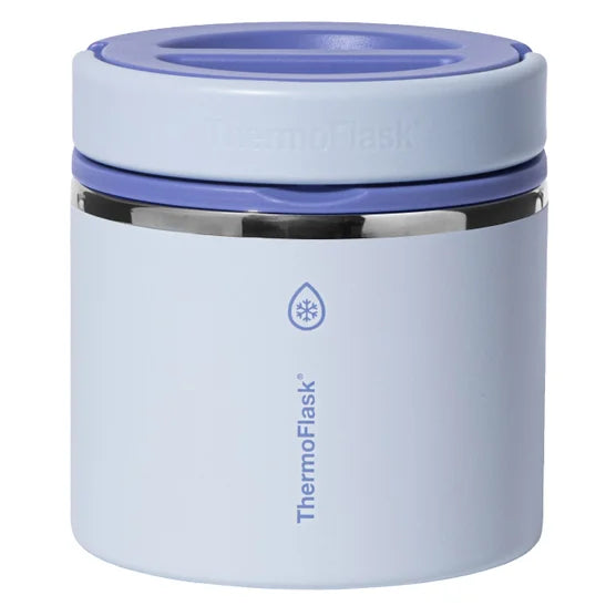 ThermoFlask 20 oz Insulated Food Jar, 2-Pack (Blue & Purple)