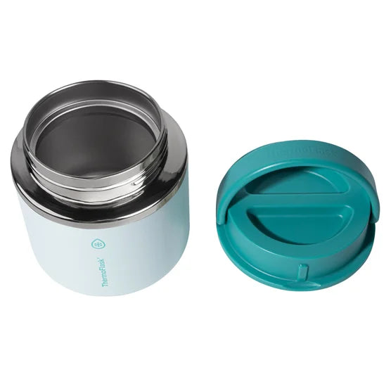 ThermoFlask 20 oz Insulated Food Jar, 2-Pack (Teal & Cherry)