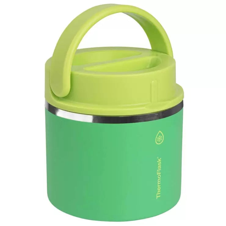 ThermoFlask 590ml Insulated Food Jar 2 Pack Green And Red
