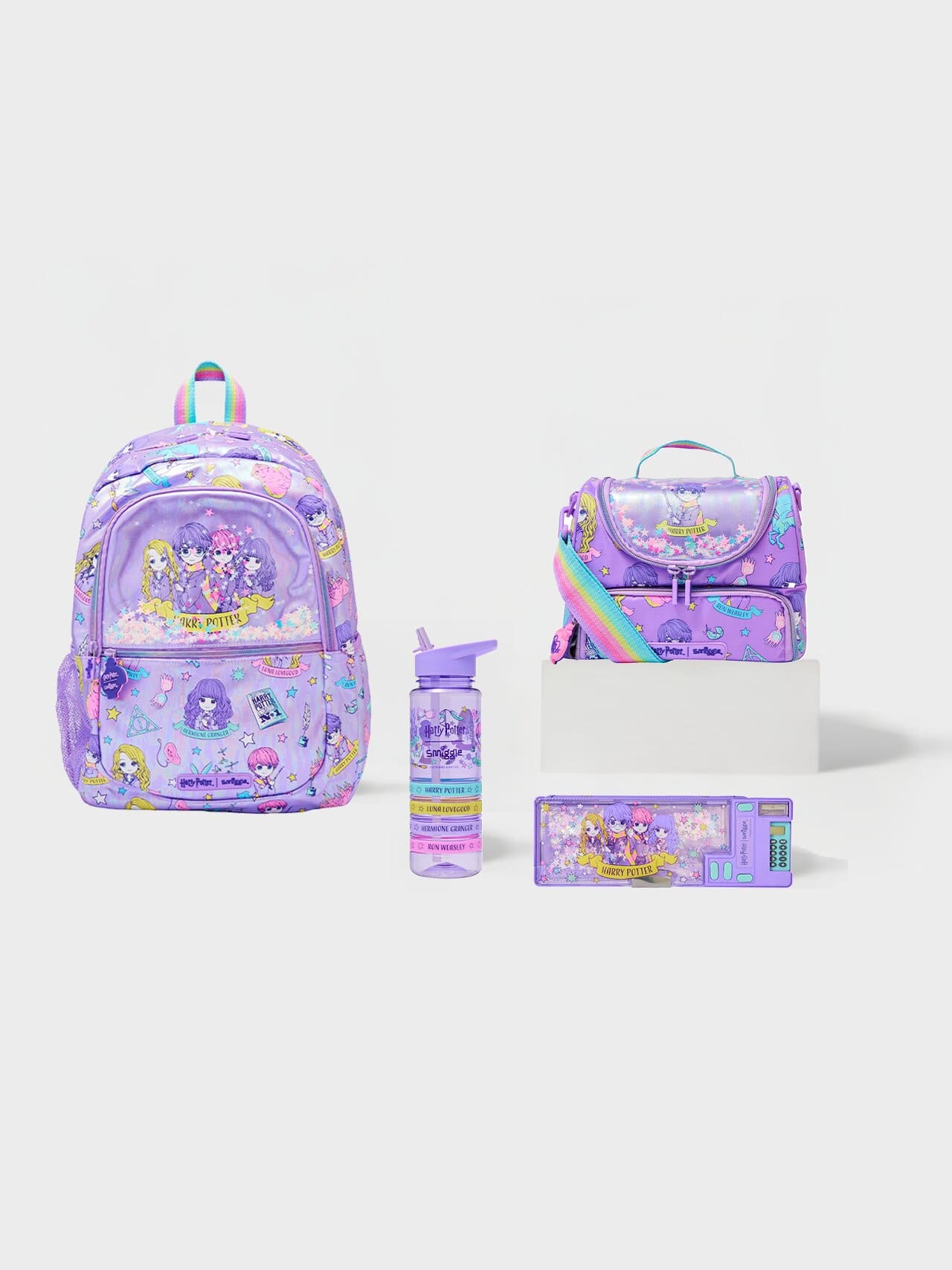 Harry Potter 4 Piece Lunchbox Bundle Lilac
